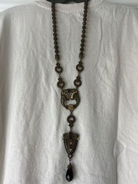 Heidi Daus VINTAGE deco statement necklace
